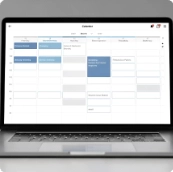 Laptop with an embedded calendar
